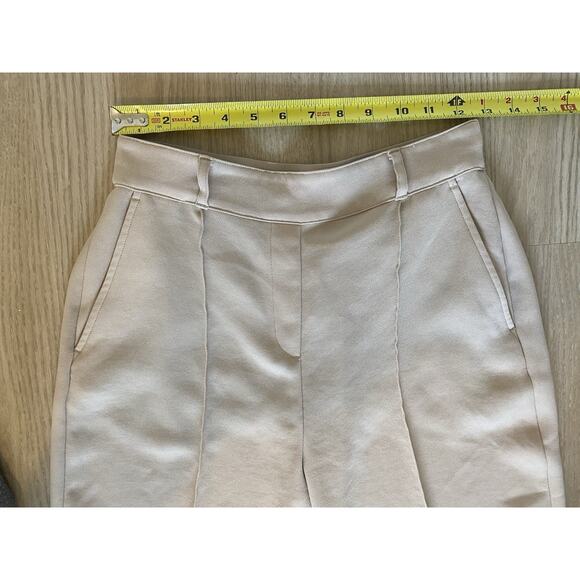 Spanx Carefree Crepe Trouser Pants Sz S Tahini Tan Career Work Office Capsule - Picture 12 of 14